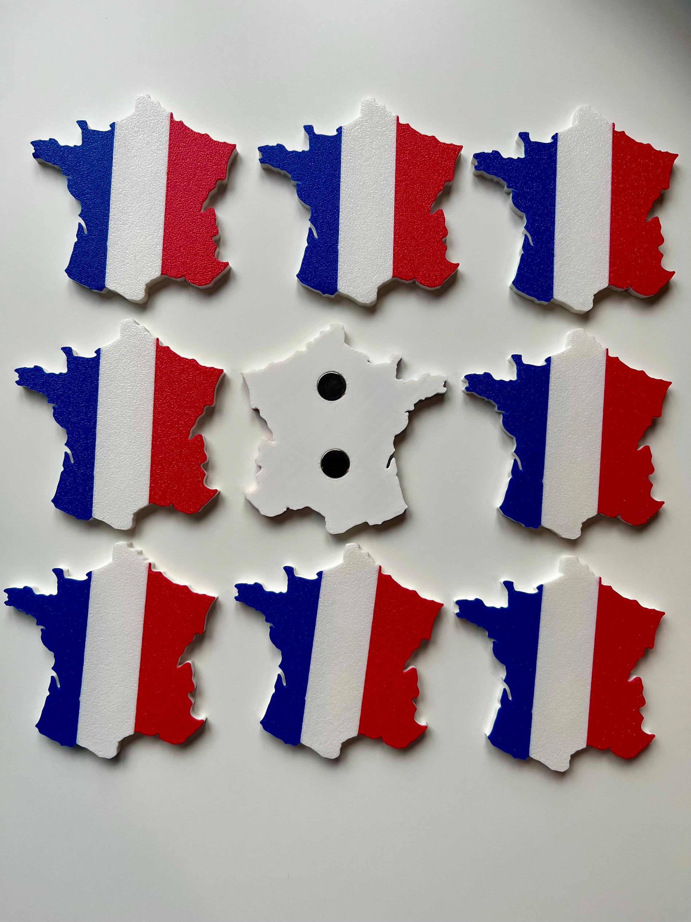 France Flag Fridge Magnet.