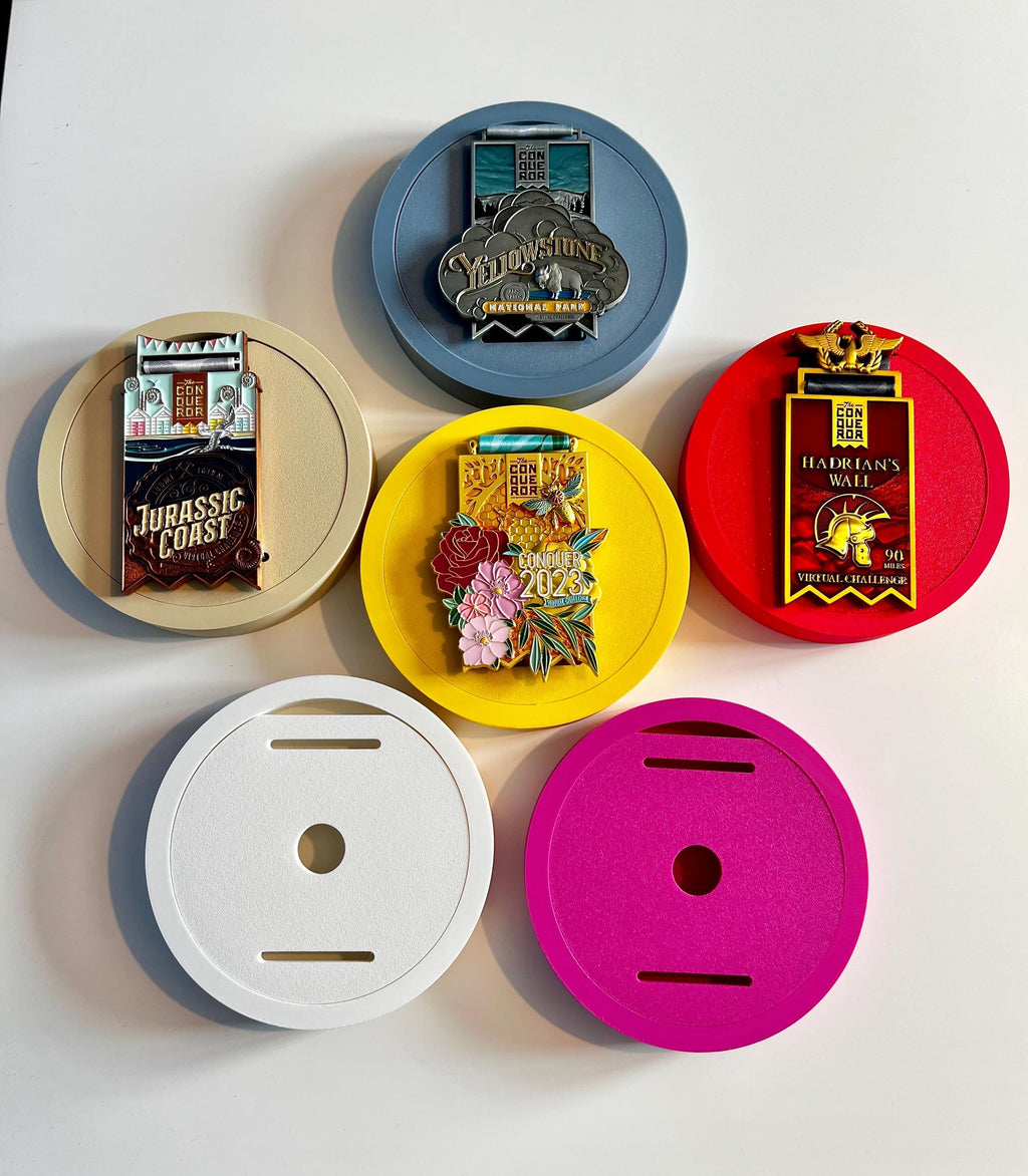 Hexar Circle Edition Medal Holders - 36+ Colours - Made in The UK - Worldwide Shipping.