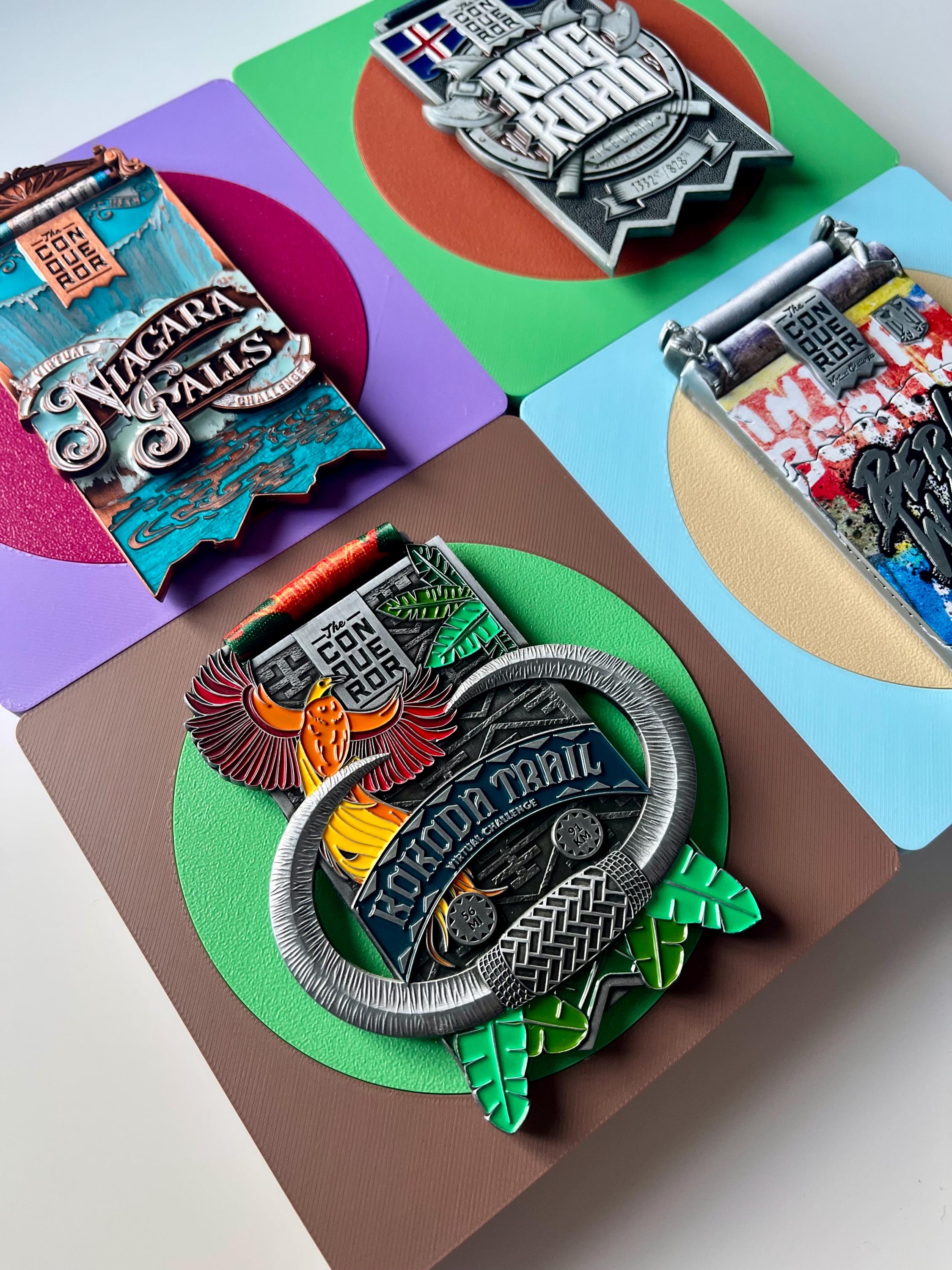 Hexar Square Dual Colour Edition Medal Holders - 36+ Colours - Made in The UK - Worldwide Shipping.