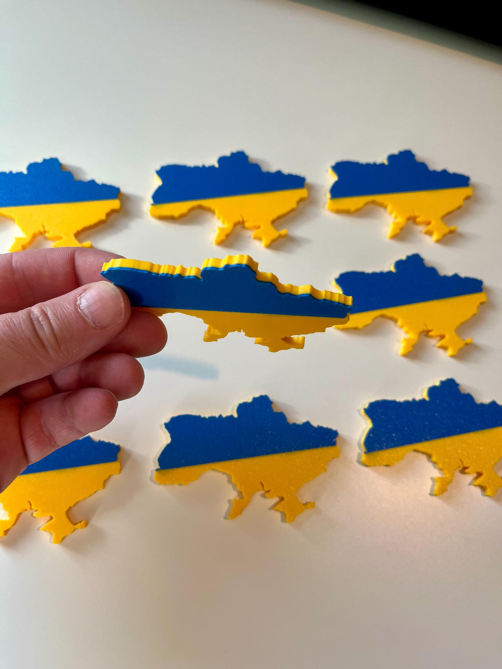 Ukraine Flag Fridge Magnet.
